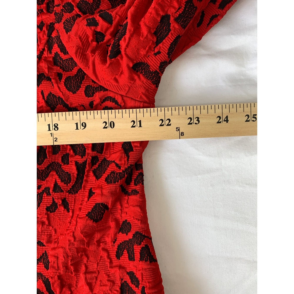 Moonlight Y & S Fashion Design Red Tunic XL Trapeze Jacket Lagenlook Art to Wear - Picture 13 of 16